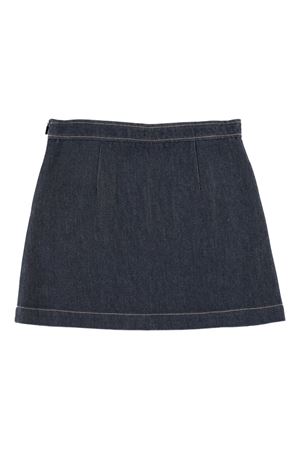gonna in cotone denim GUCCI KIDS | 827450XDDCP4100